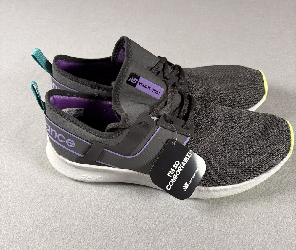 New Balance FuelCore Nergize Sport Women's Size 11 Gray Purple NWT